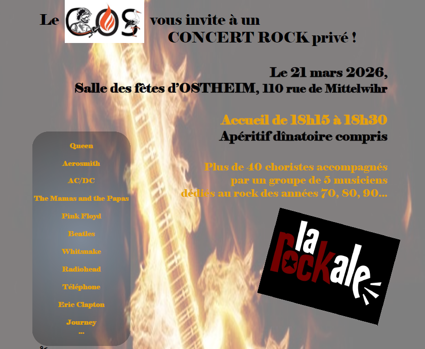 Concert rock privé “La Rockale”